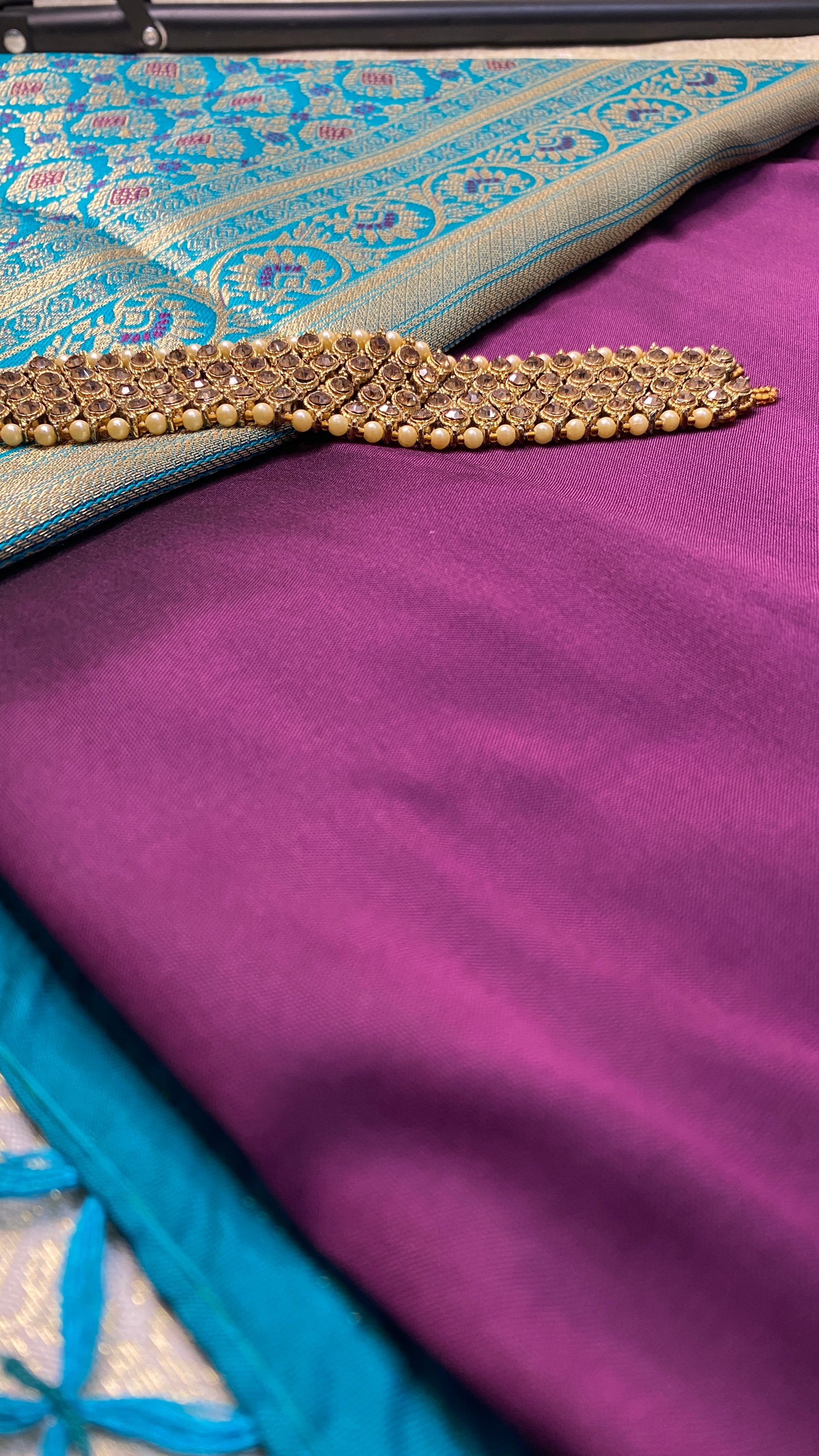 Day 9 of Chaitra Navratri: Purple Saree Styling Inspired by Goddess Siddhidatri