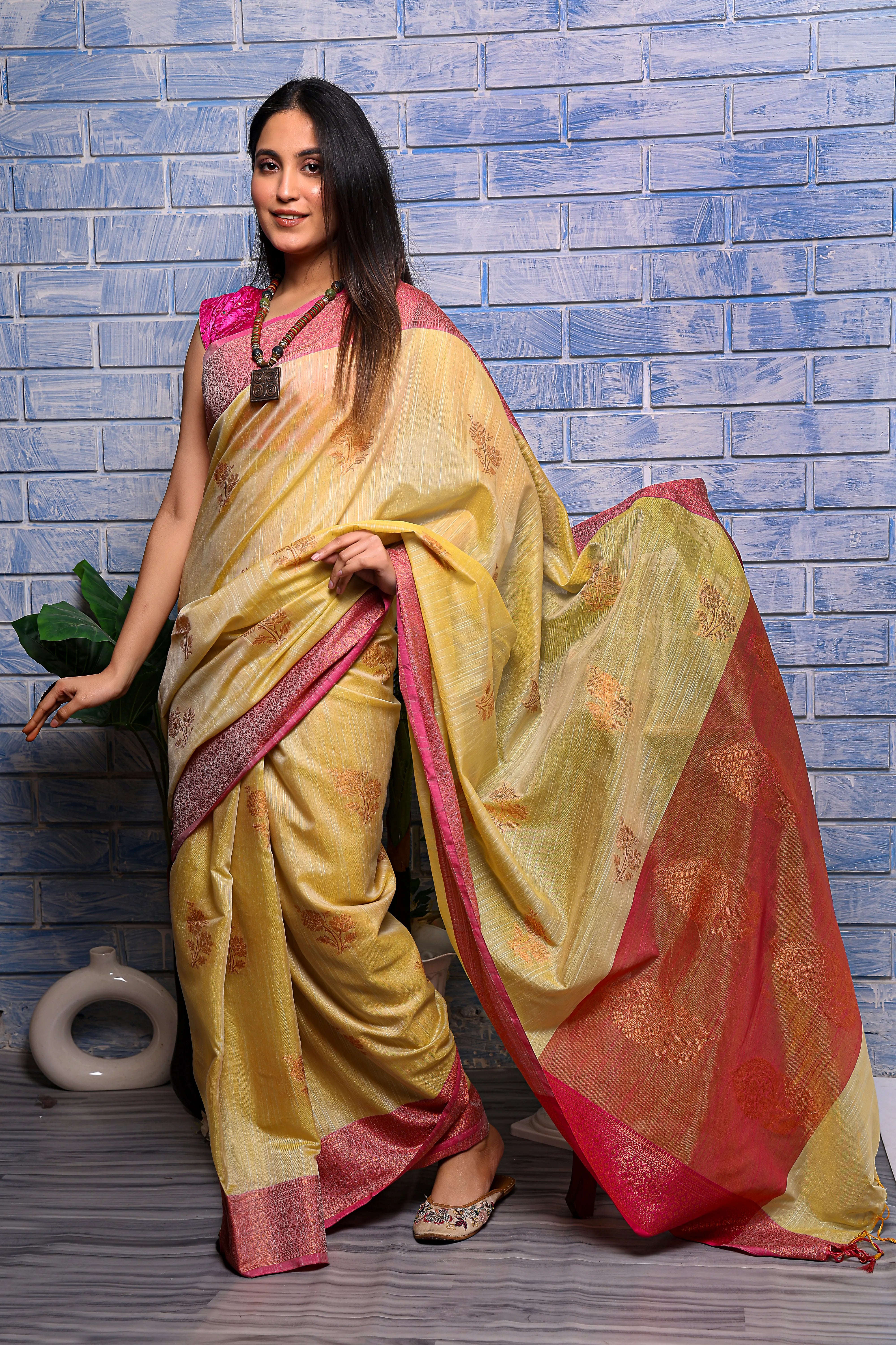 Kanak Pushp Chanderi Saree