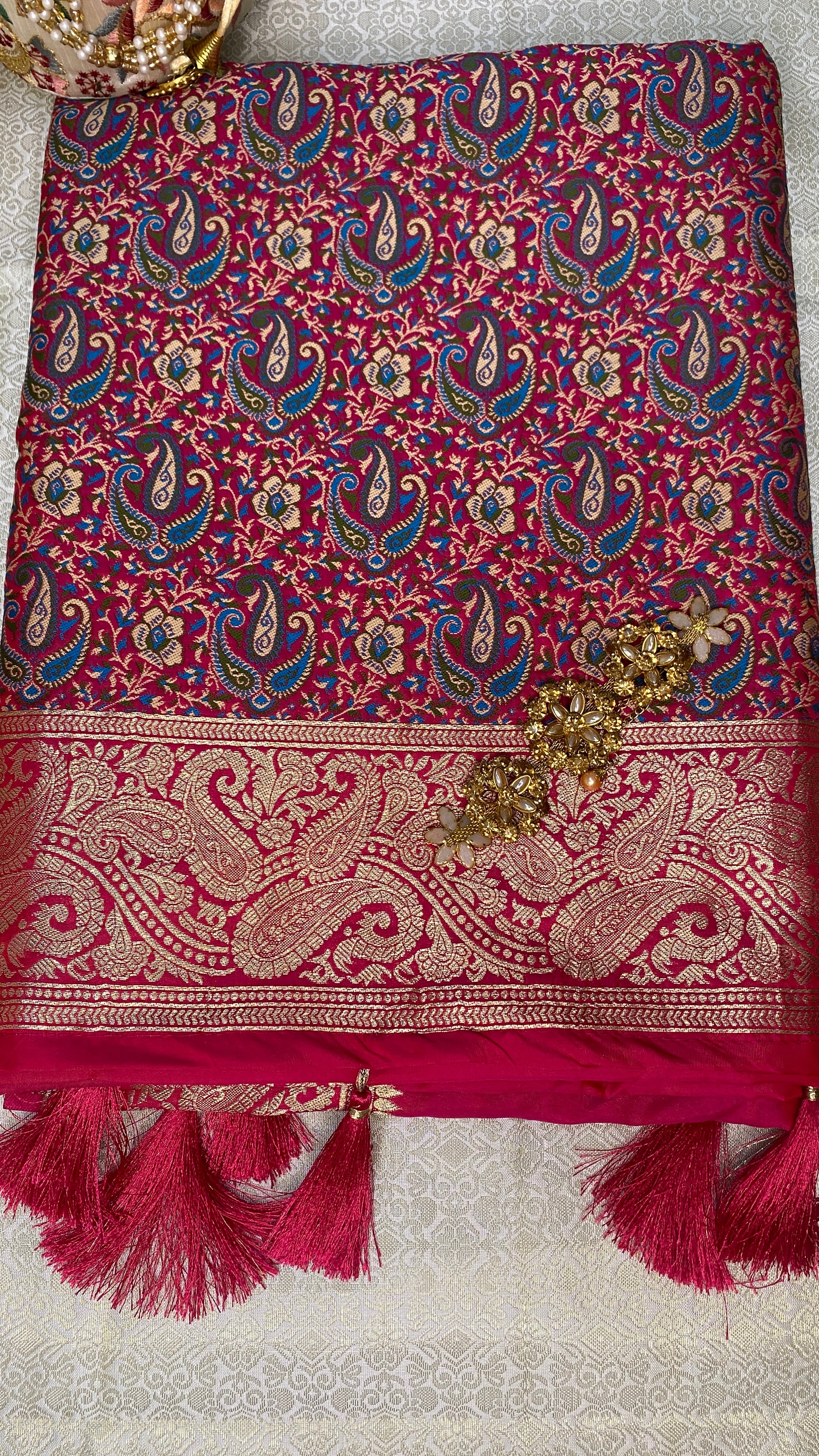 Pushpa Raga Banarasi Silk Saree