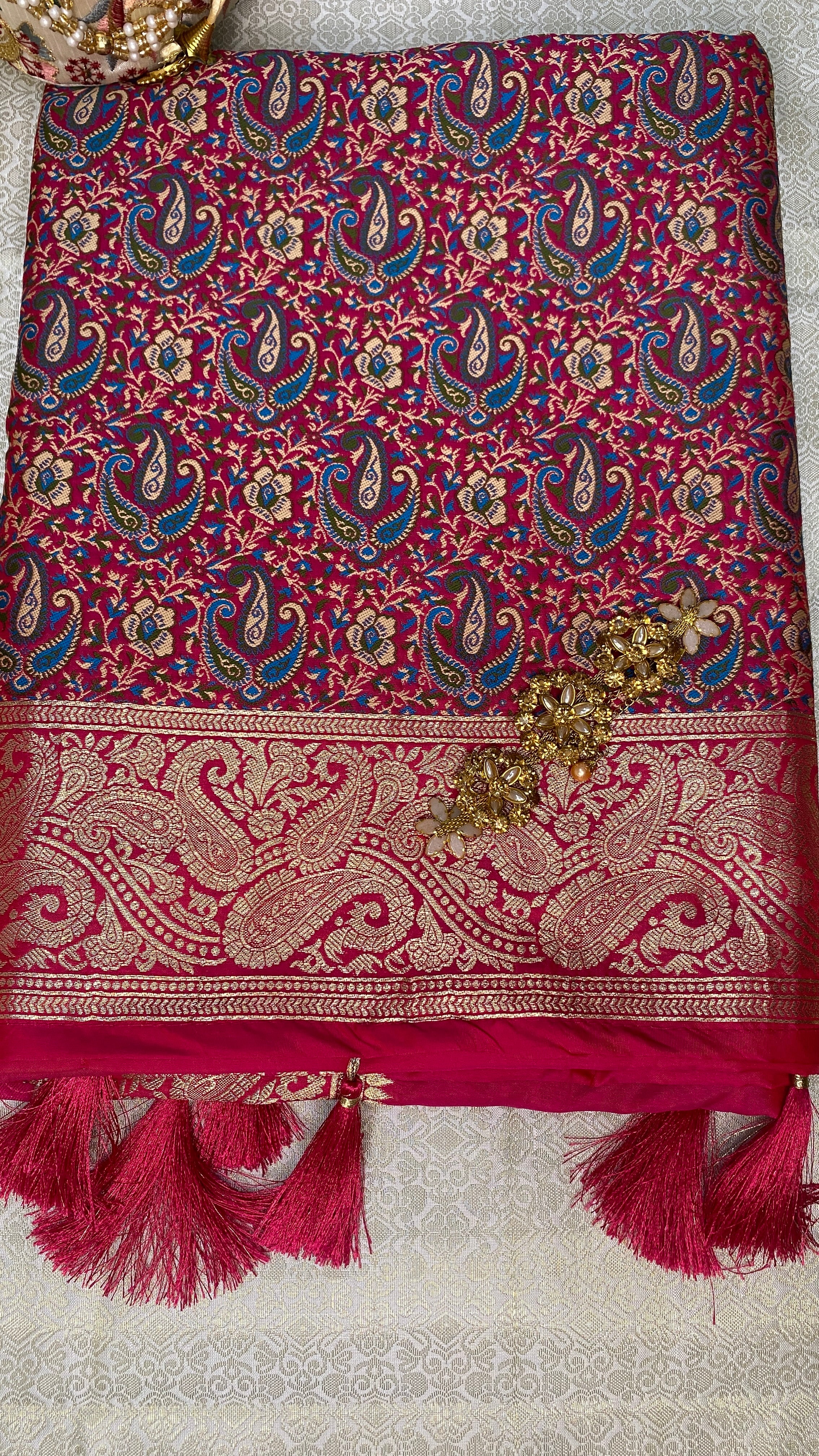 Pushpa Raga Banarasi Silk Saree