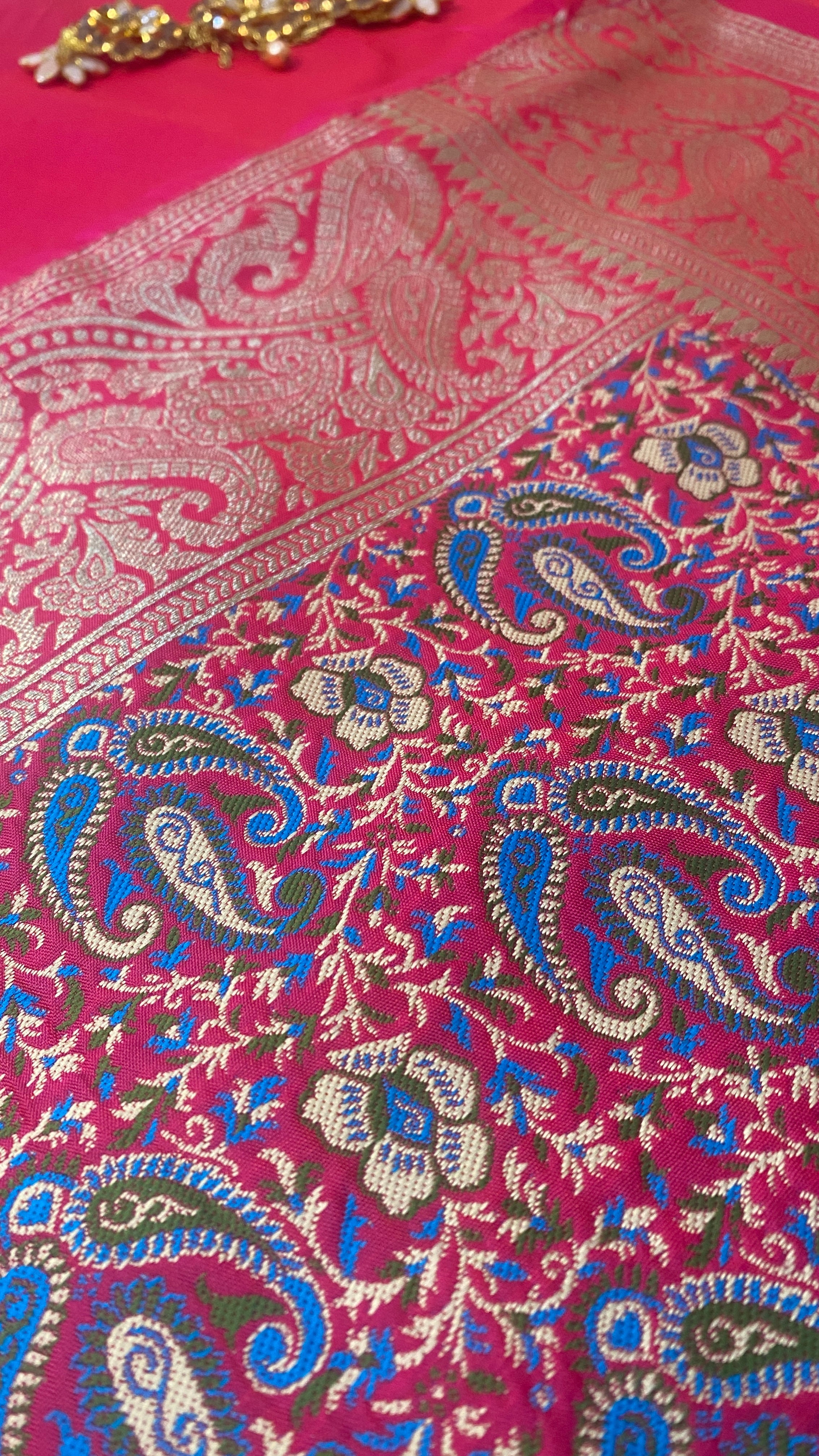 Pushpa Raga Banarasi Silk Saree