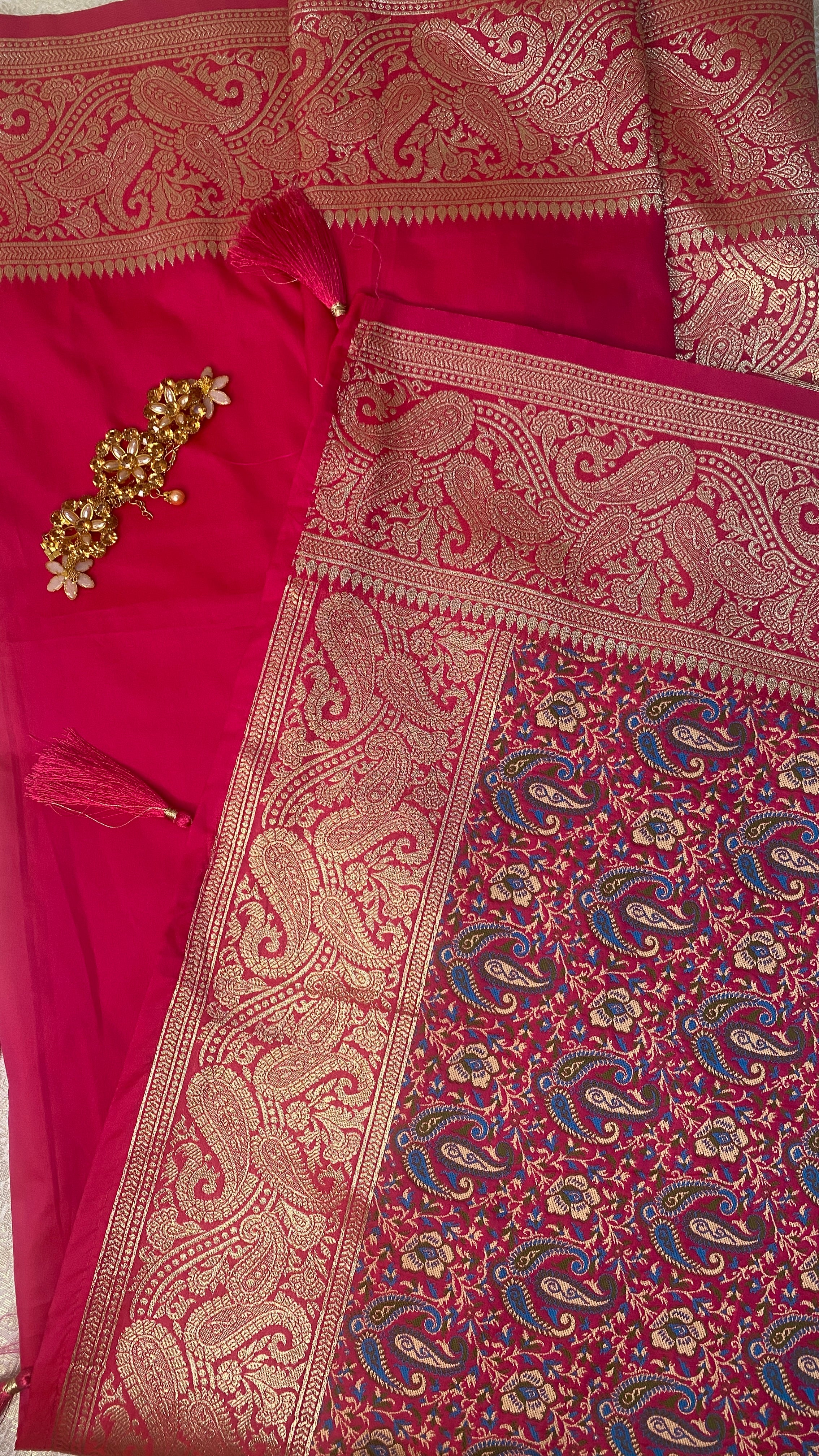 Pushpa Raga Banarasi Silk Saree