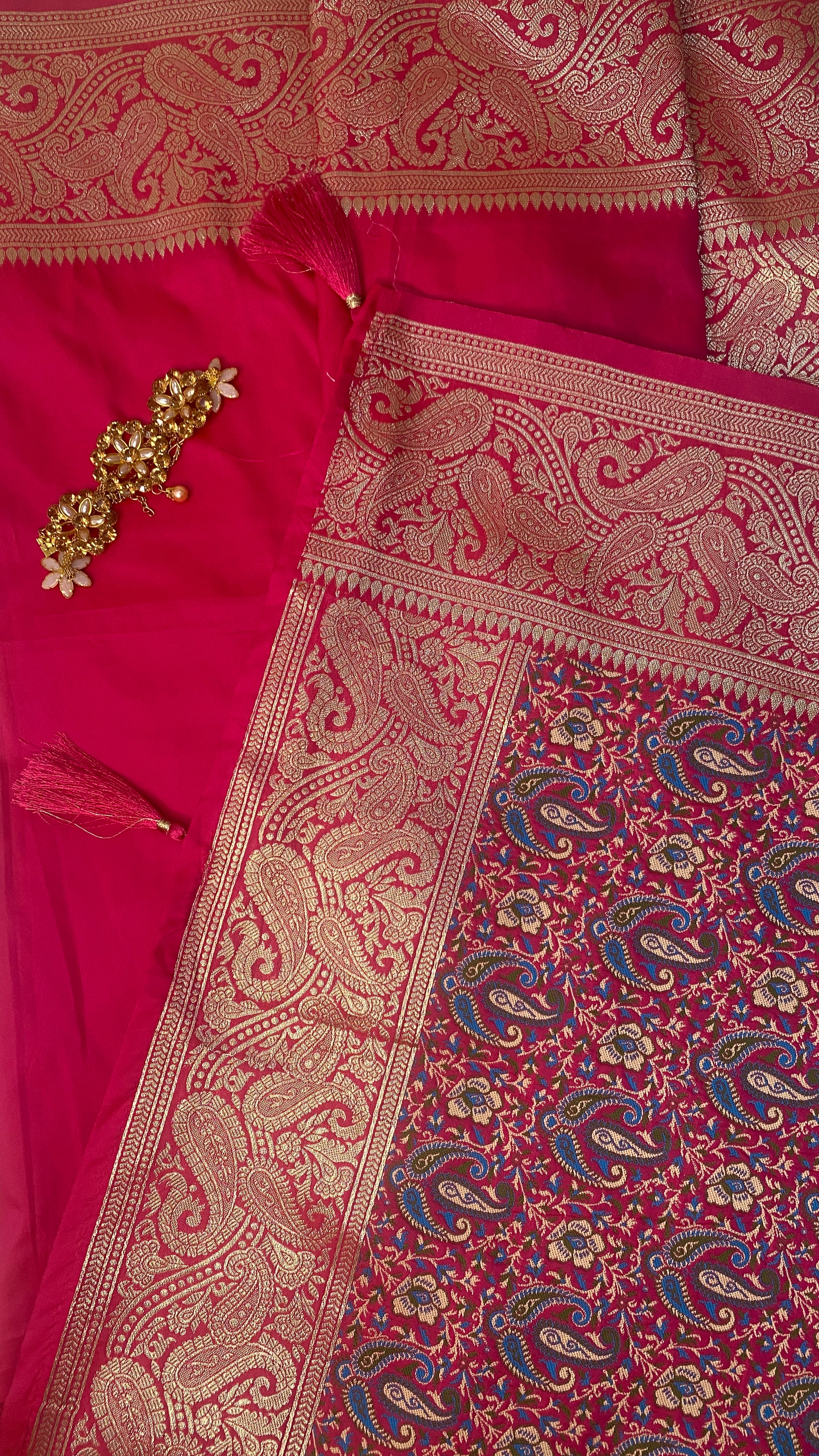Pushpa Raga Banarasi Silk Saree