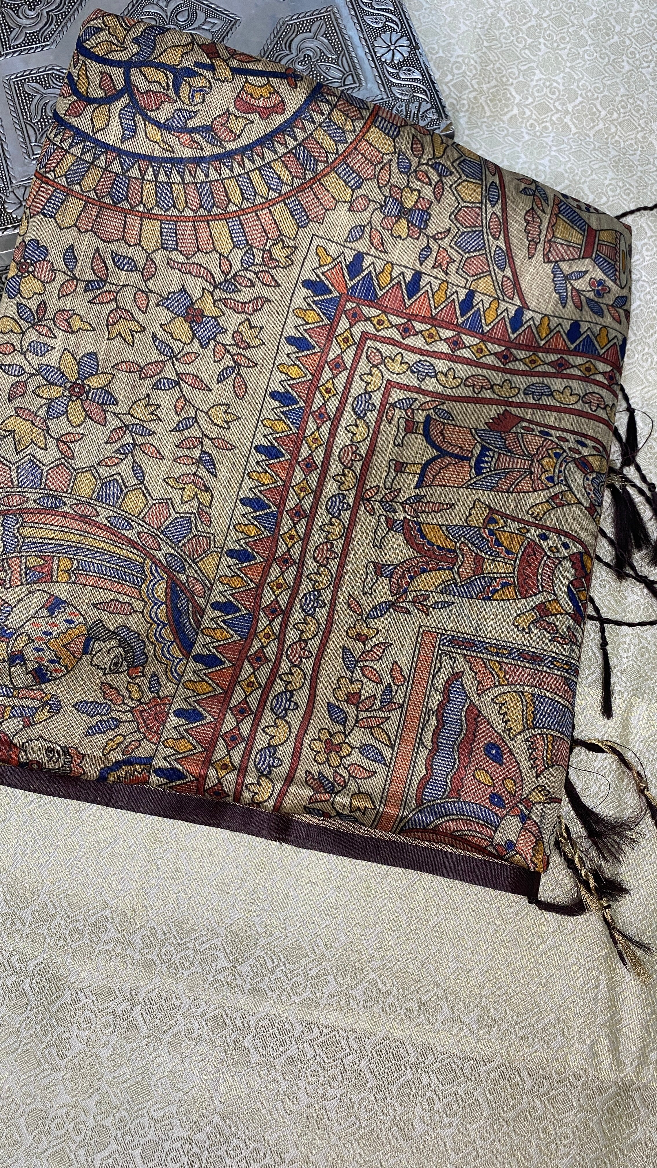 Madhuban Rekha Bhagalpuri Silk Saree