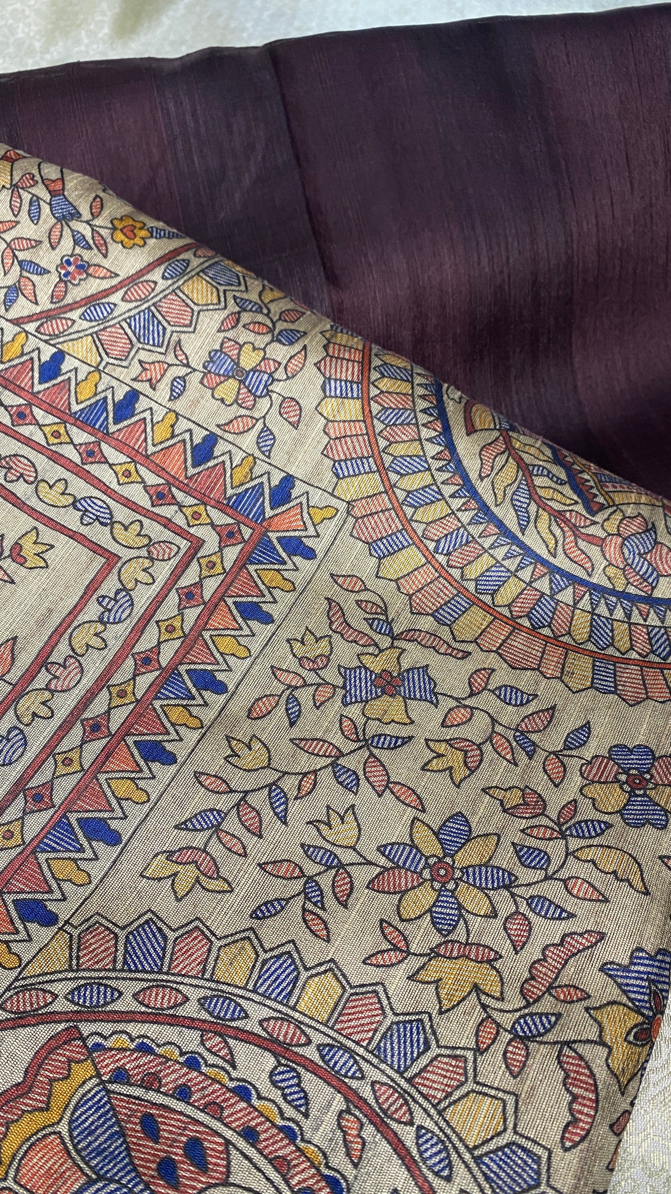 Madhuban Rekha Bhagalpuri Silk Saree