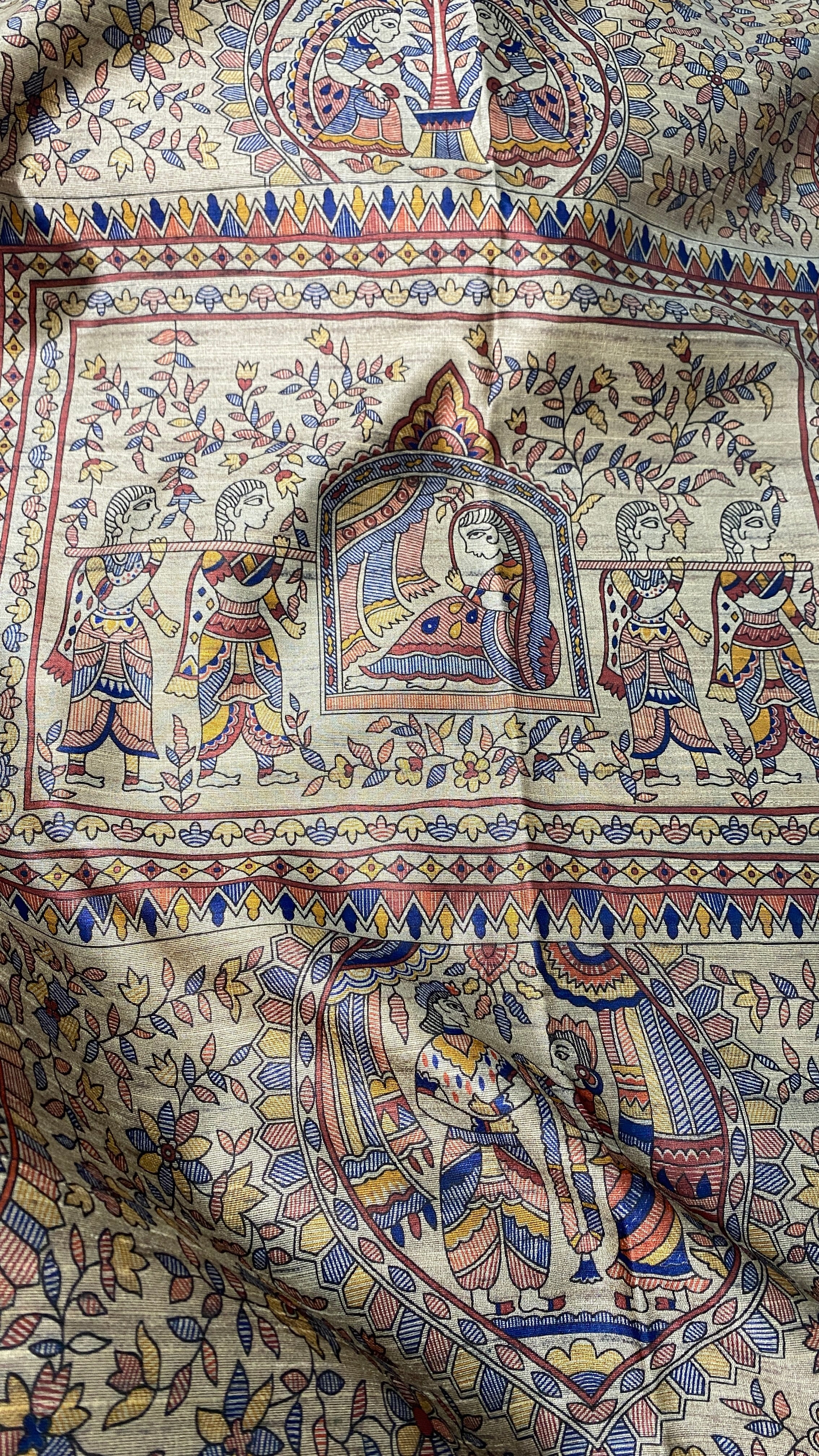 Madhuban Rekha Bhagalpuri Silk Saree