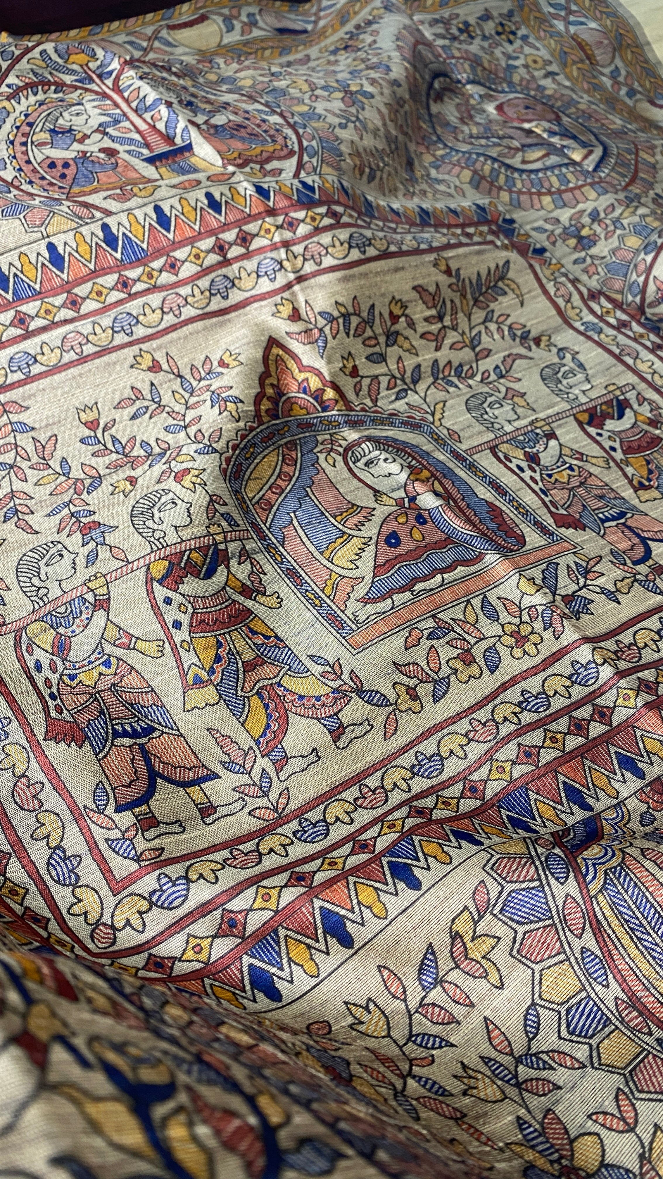 Madhuban Rekha Bhagalpuri Silk Saree