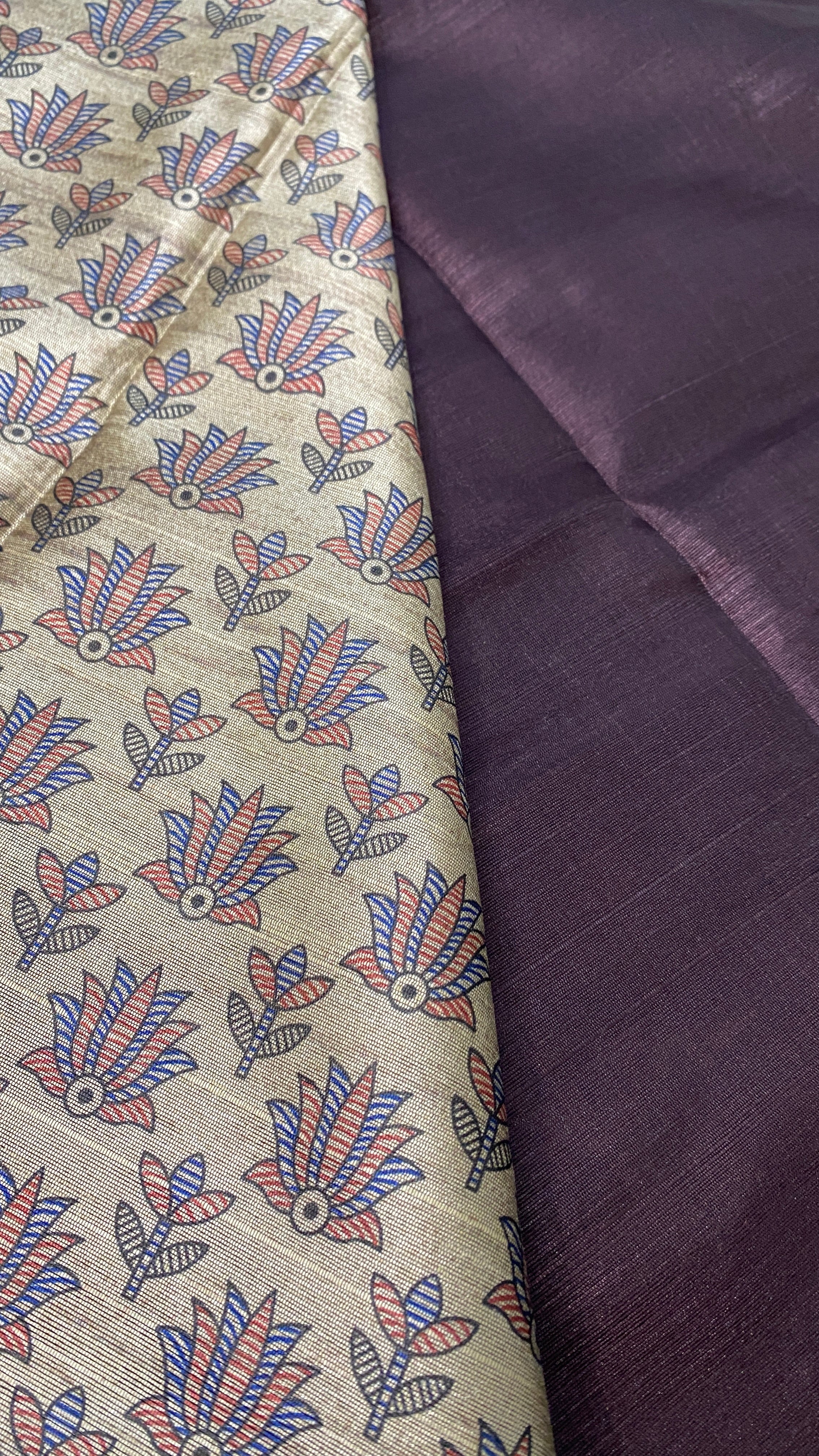 Madhuban Rekha Bhagalpuri Silk Saree