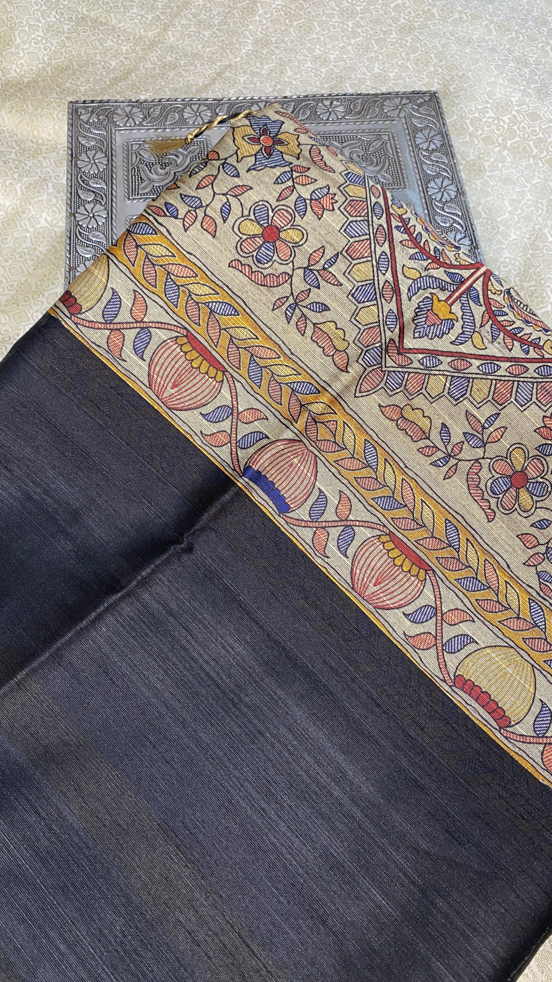 Madhuban Rekha Bhagalpuri Silk Saree