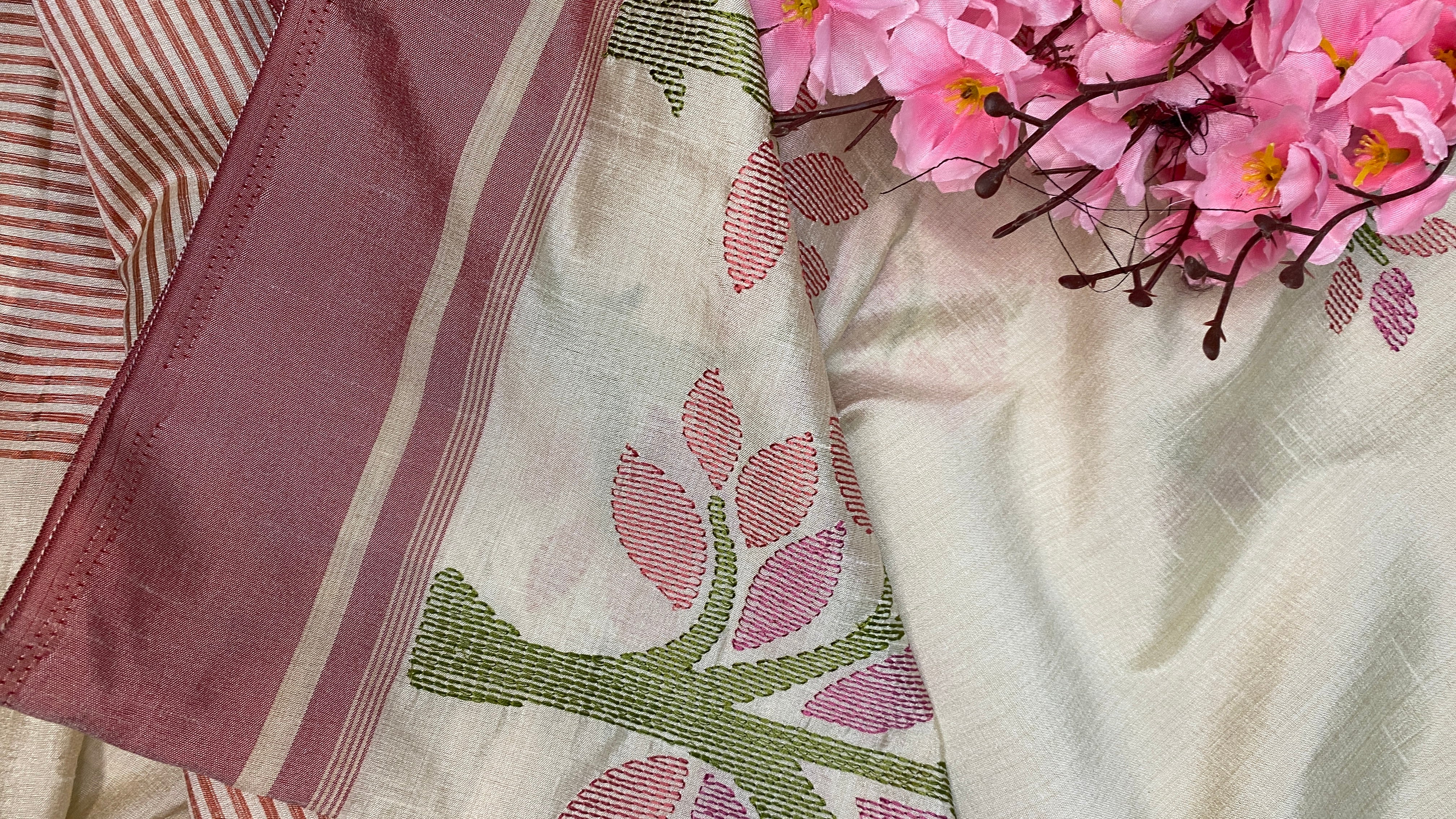 Kusum Bela Chanderi Silk Saree