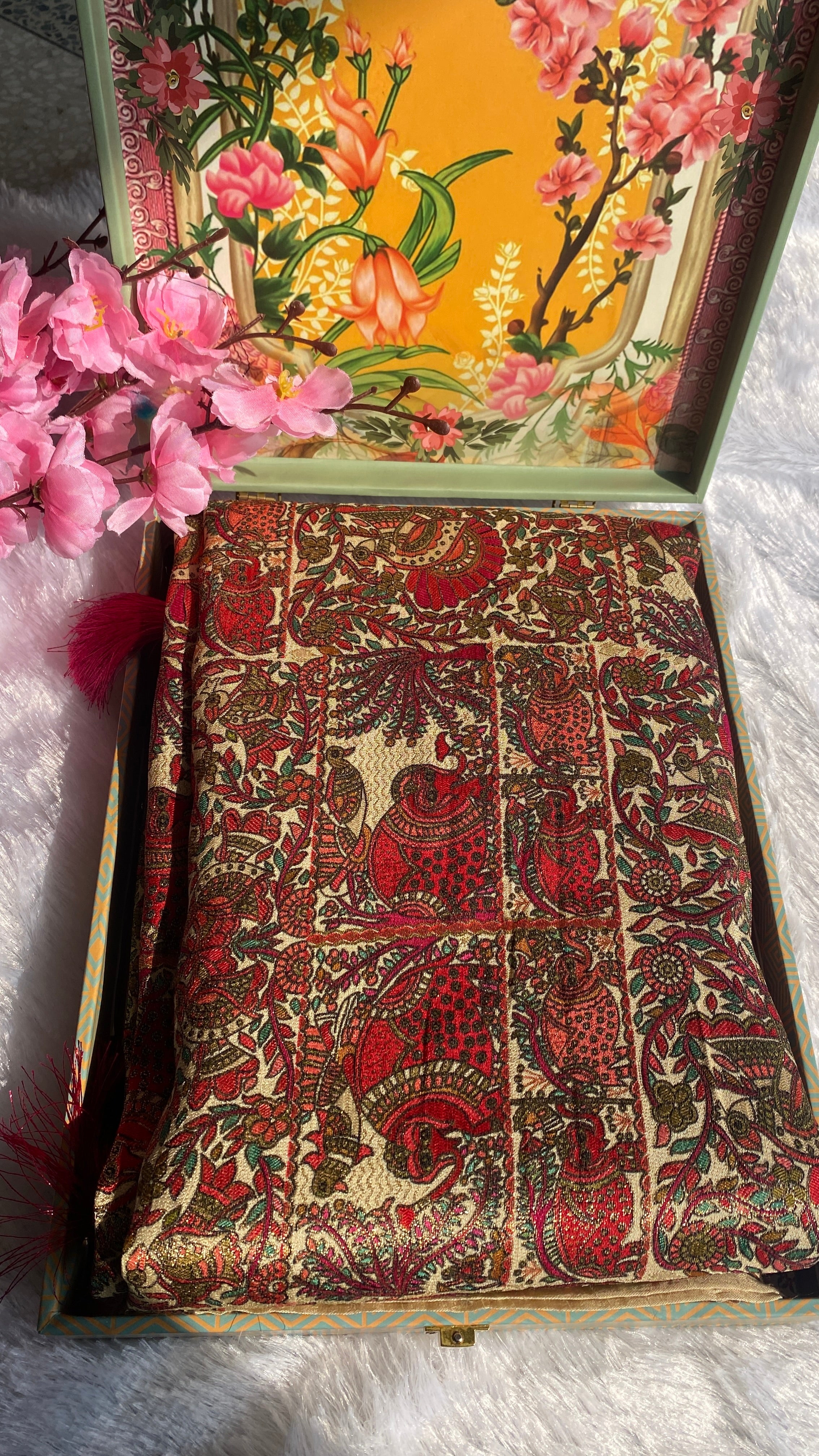 Madhura Raga Raw Silk Saree