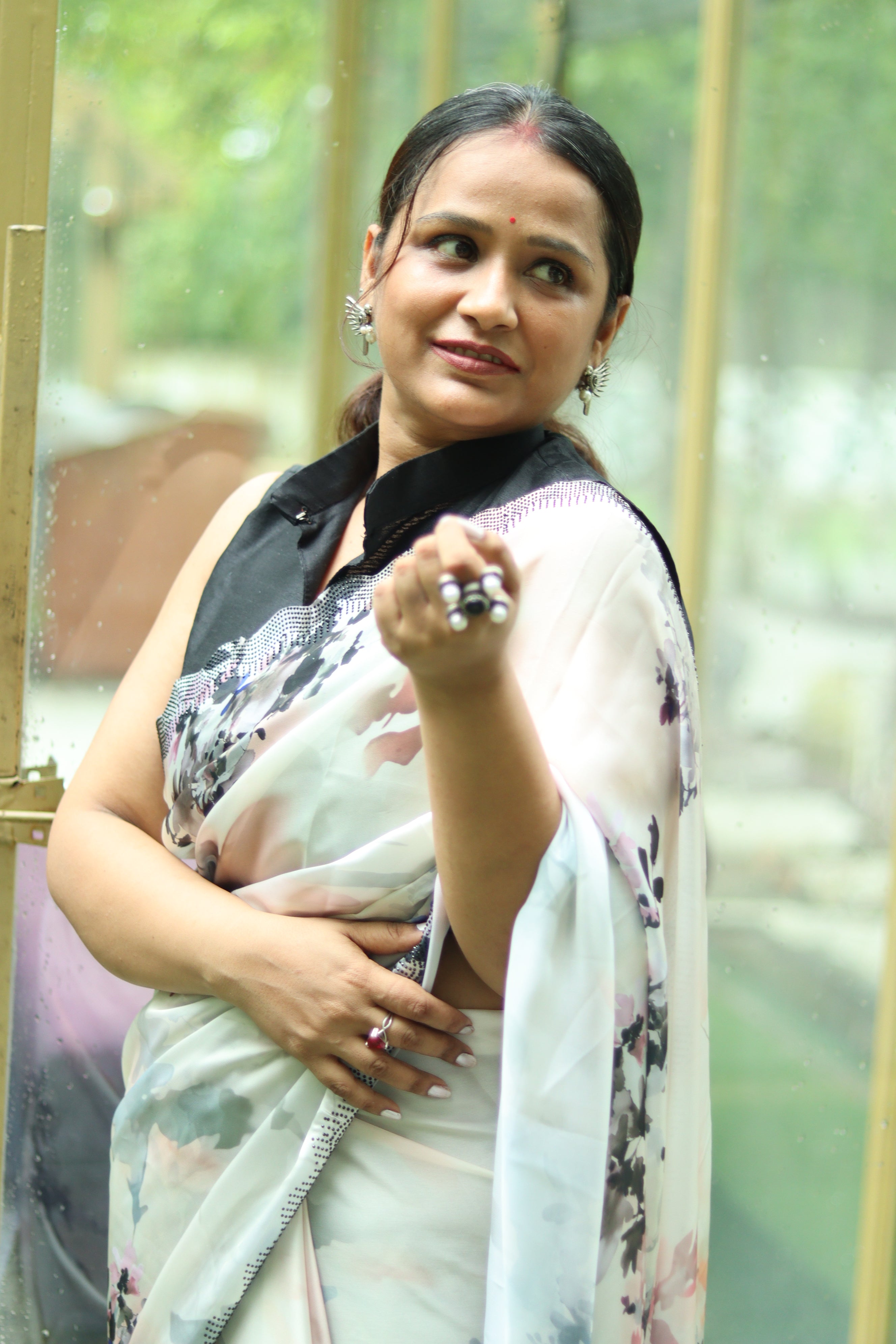 Saanjh Noor Satin Silk Saree